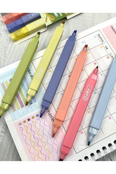 ZeCo Collection Double Sided Flower Scented Marker Set of 6