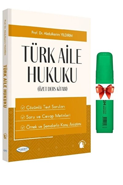 Monopol Yayınları Monopol Yayınları Türk Aile Hukuku -Abdulkerim Yıldırım(Fos...