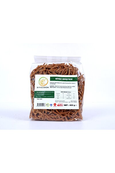 SİYEZDEN Katkı Maddesiz Doğal Siyez Erişte 400 gr