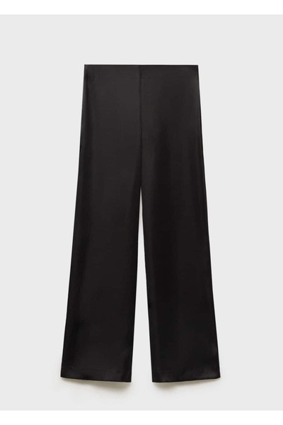 MANGO Woman Saten Düz Kesim Pantolon