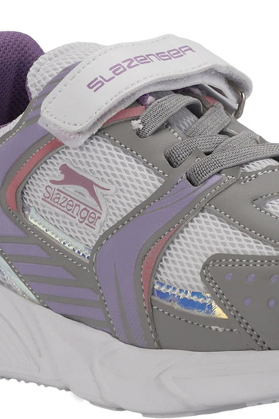 Slazenger Girl's White Lilac Summer Anti-Sweat Anti-Slip Anti-Odor Full Orthopedic Style Walking Shoes