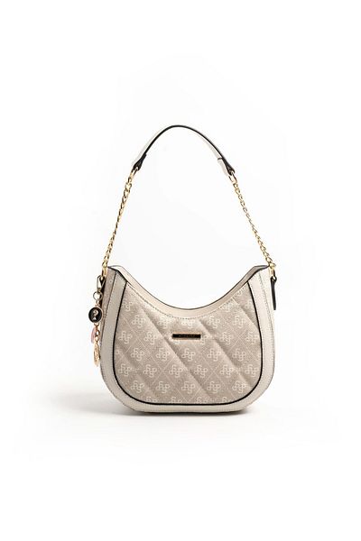 Silver Polo Geantă de umăr pentru femei Silver & Polo Stone - Bone SP1168