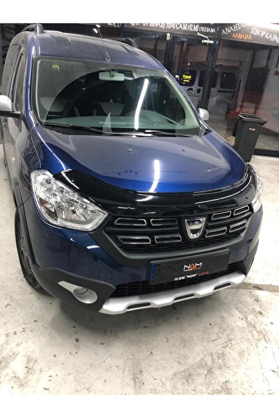 BatmanGarage Dacia Dokker Kaput Rüzgarlığı Kaput Koruma 2012+ Parlak Siyah