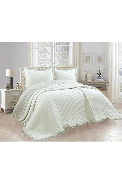 gülce home Lidia Frill Micro Bed Cover