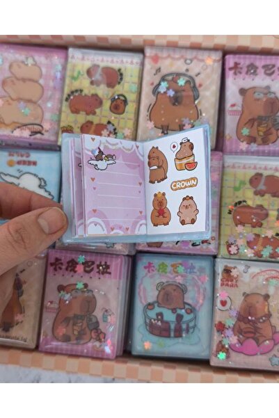 senacacollection Pack of 2 Capybara Water Sticker Notebooks