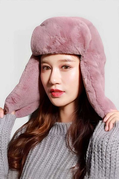 Trenderrs Women's Plush Kalpak Pilot Hat