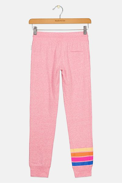 converse Kids Girl Sportswear Fit Brand Logo Training Sweatpants, Pink