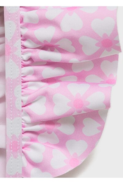 MANGO Kids Fırfırlı çiçekli bikini