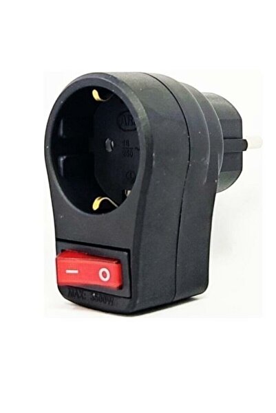 Ars 348556 Tekli Akım Korumalı Priz Siyah