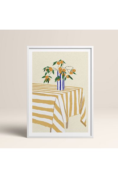 HOMEPACK Single Wooden Framed Painting One Piece Poster Painting Tk/816
