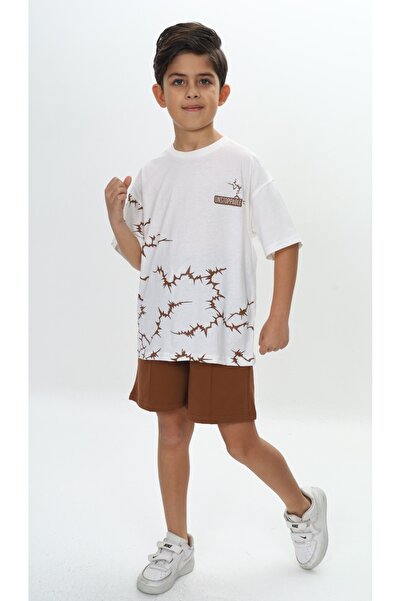 Toontoy Σετ σορτς για αγόρια με αδιάκοπο γράμματα με τύπωμα