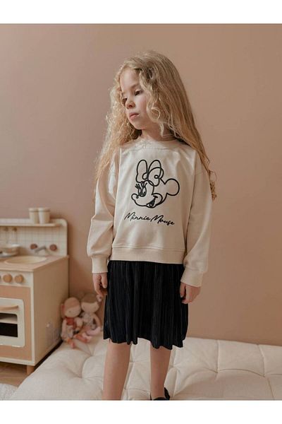 YİGİT BUTİK Yigit Boutique Embroidery Embroidered Pleat Cloth Girls' Swet Dress