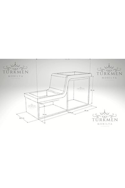 Türkmen yapı dekorasyon Abdest lavabosu sol çükür Z/ lavabo