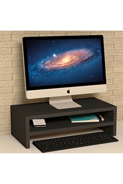 Emkawood رف أسود لمراقبة بيليز