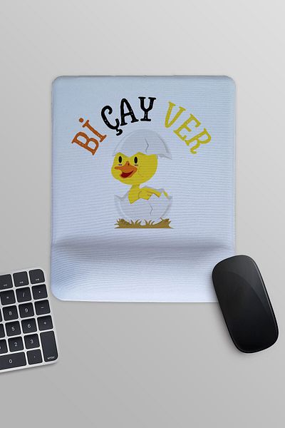 qoeuyl boutique Give Bi Tea Funny Fun Printed Rectangular Wrist Support Mousepad