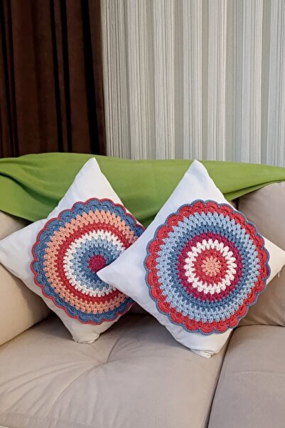 nftart.design Colorful Retro Concept - Handmade Decorative Throw Pillow & Thr...