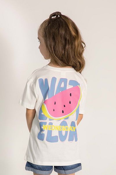 Hopi Kids Tricou pentru fete cu decolteu rotund cu imprimeu pepene verde