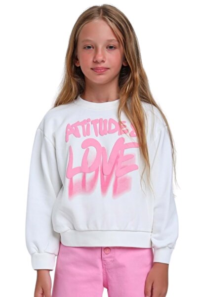 Waka Waka Sweat pentru fetiță, cu imprimeu în relief în față