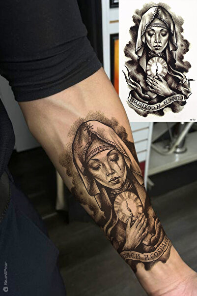 BP Tattoo Rahibe Dövmesi Unisex Geçici Dövme Tattoo
