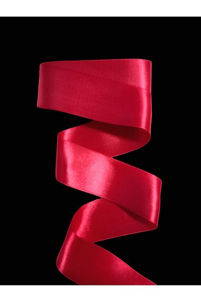 yörük tuhafiye Fuchsia Pink Satin Ribbon 6 cm 10 Meters a Ball, Non-Fading Rose Bouquet Ribbon Flower Ribbon