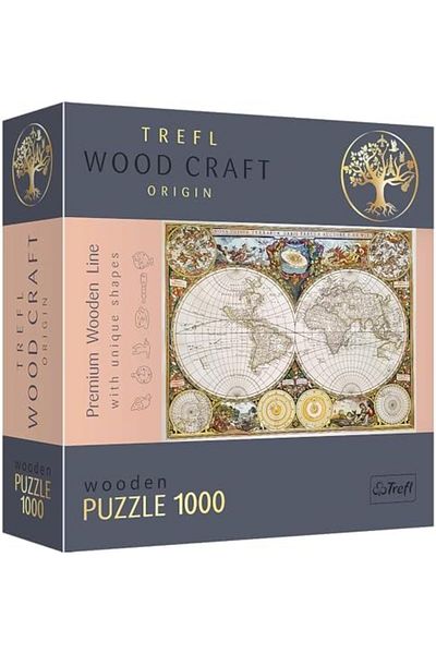 LUXE - Woodcraft 1000 Elements, Wooden Crafts, Irregular Shapes, 100 Travel Characters, Modern