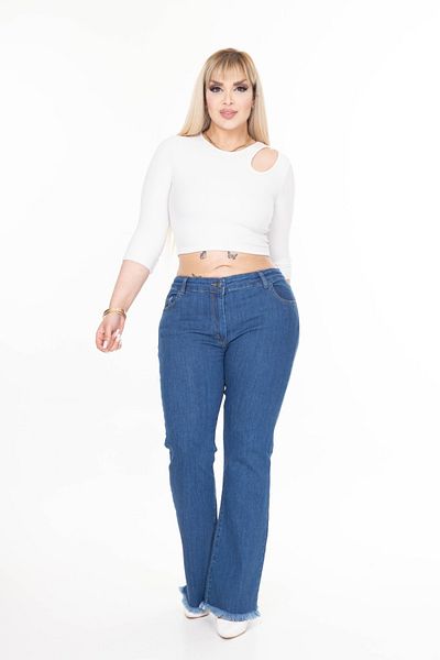 EYLÜLXXL PANTALONI DE JEANS DE MARE MĂRIME SPANIOLĂ