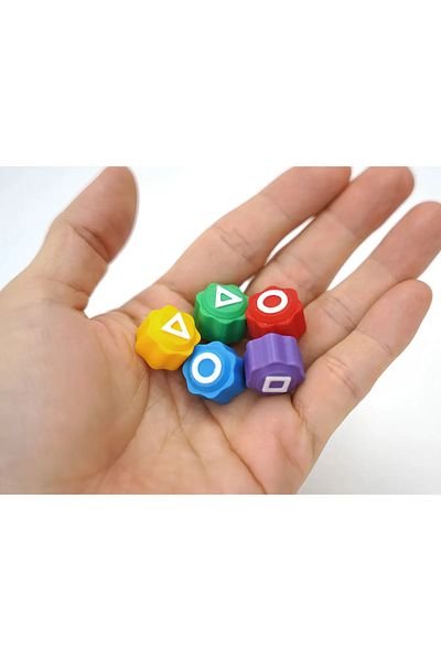ümit toys مجموعة لعبة 5 أحجار Gonggi - 3 عبوات - مجموعة ألعاب Five Stones Color Stone Gonggi - لعبة الحبار 2 - بدون صندوق