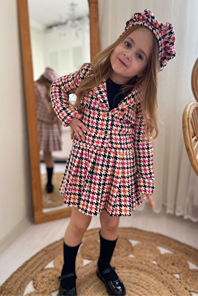 ELAFOR Four-Piece Skirt Jacket Set for Girls - Holiday April 23