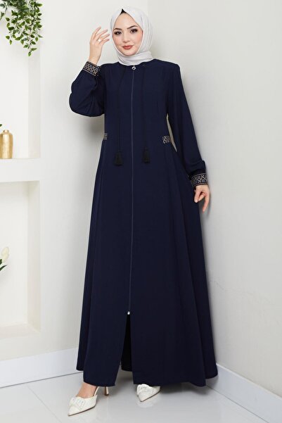 hafsamina Ferace brodată mărime mare, bleumarin HM2280