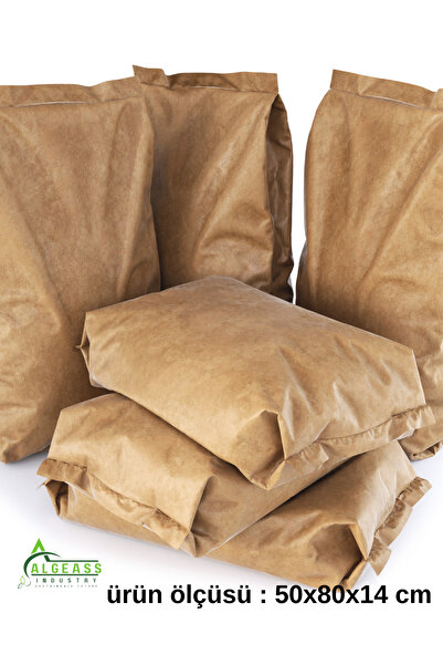 algea virgin kraft Valfli Altıgen Dipli Kraft Torba (çuval ) 50x80x14 Cm 100 ...