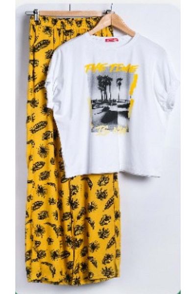 Hopi Kids Girl's Crew Neck Printed Suit