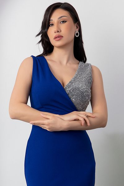PULLIMM Rochie de seară lungă cu gât dublu 13213