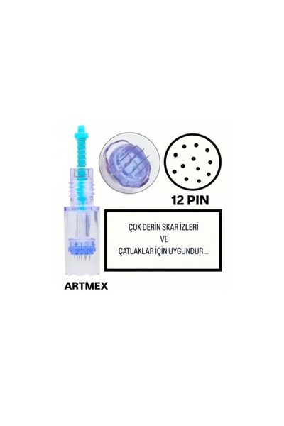 H RUN GLOBAL 5 Adet ( Artmex - 12 PIN ) Değiştirilebilir Kartuş Dermapen Ucu ...