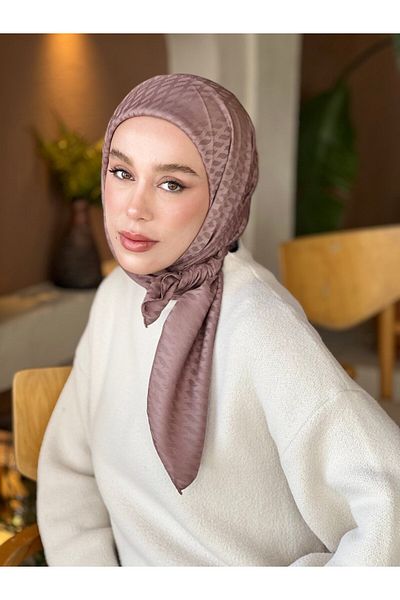 Modakaşmir Silky Jacquard Series Mini Drop Pattern Scarf