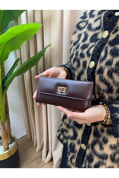 H&D COLLECTİON Много полезен голям портфейл с 8 отделения за карти и монети [ШИРИНА 18,5 СМ, ВИСОЧИНА 10 СМ]