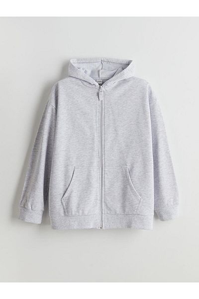 LC Waikiki Hooded Girl's Zippered Sweatshirt