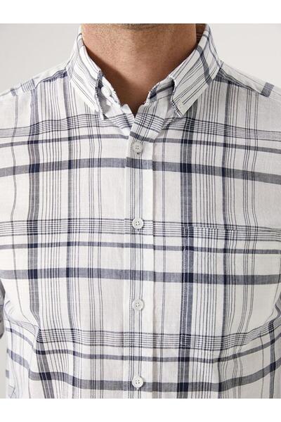 LC Waikiki Ανδρικό μακρυμάνικο καρό πουκάμισο LCWAIKIKI Classic Regular Fit