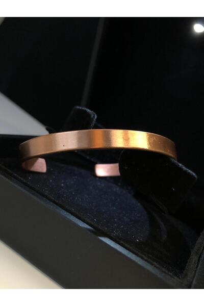 vogutima Men's Women's Copper Bracelet - Name Writable Plain Model Copper Bra...