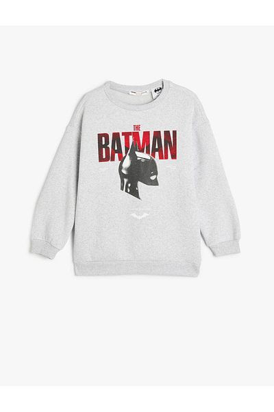 Koton Engedélyezett Batman nyomott hosszú ujjú pulóver