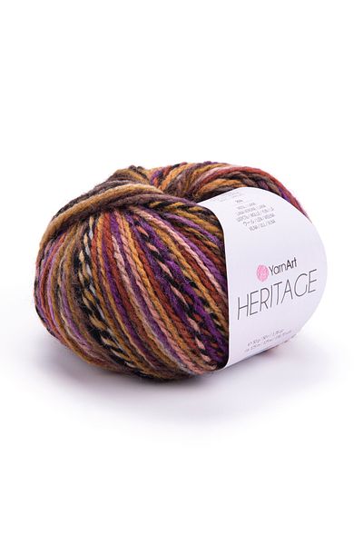 Yarnart Heritage - 3 ΤΕΜ Μαρμάρινο Πλεκτό Σπάτσο Ebruli-335