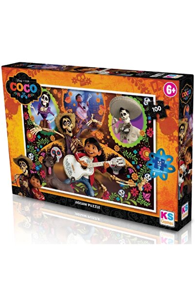 Ks Games 100 Parça Puzzle Coco Lisanslı Ürün