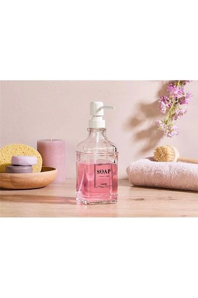 Akayev 2 Li Liquid Soap Dispenser Cream with Stand