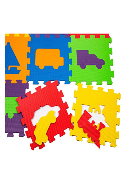 a v d a 7mm Taşıtlar Eva Puzzle 33x33cm Oyun Karosu Yer Matı Eva Puzzle Minder