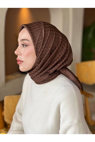 Modakaşmir Silky Jacquard Series Mini Drop Pattern Scarf