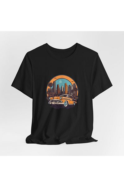 IVART Los Angeles Printed - Unisex 100% βαμβακερό μπλουζάκι με κοντό μανίκι