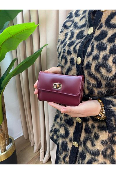 H&D COLLECTİON Very Useful Small Size Wallet with Paper Money and Coin Compartment [Width 14 Height 10 cm]
