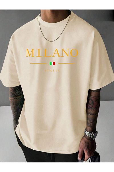 Josette Μπλουζάκι Milano Printed Crew Neck Oversize