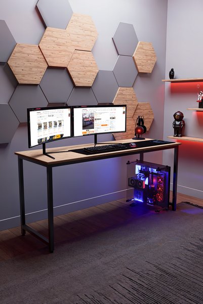 KODIGU 160x60cm Oyuncu Masası - Gamer Desk - Gaming Masa - Bilgisayar Masası ...
