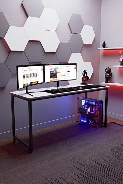 KODIGU 160x60cm Oyuncu Masası - Gamer Desk - Gaming Masa - Bilgisayar Masası | 160cm x 60cm | Ayarlı Ayak