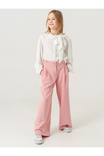 GİYİCEM TEKSTİL Devojčice Dvostruke Nabrano Hlače 2567